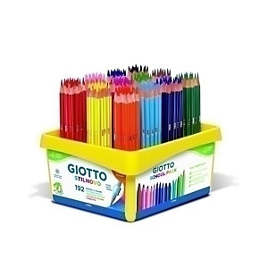 Stilnovo Lapices de colores school pack de 192 lápices, cuerpo hexagonal, colores surtidos