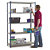 Stockrax general use boltless shelving, red bay, 1980x300mm, 1500mm wide shelves - 1