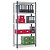 Stockrax general use boltless shelving, red bay, 1980x300mm, 1500mm wide shelves - 3