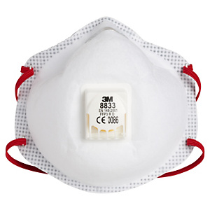 Stofmasker FFP3 met ventiel 3M Stofmasker FFP3 met ventiel 3M