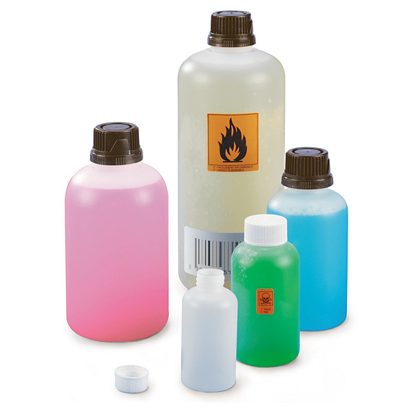 Stopfles met zwarte onschendbare stop 1000 ml