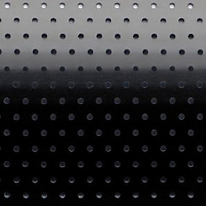 Store vénitien micro perforé sur mesure - Lames aluminium l. 25 mm - Coloris noir