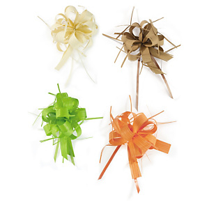 Strik met raffia-effect Strik met raffia-effect