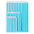 Striped paper counter top bags, aqua, 240x360mm, pack of 500 - 1