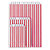 Striped paper counter top bags, pink, 170x230mm, pack of 1000 - 7