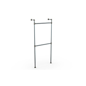 Struttura a parete per sistema Tubes con 2 traverse appenderia, 100 x 30 x 247 cm, Metallo