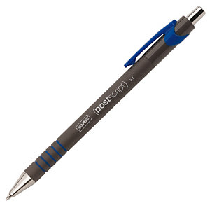 Stylo bille rétractable pointe fine 0,7 mm - Bleu
