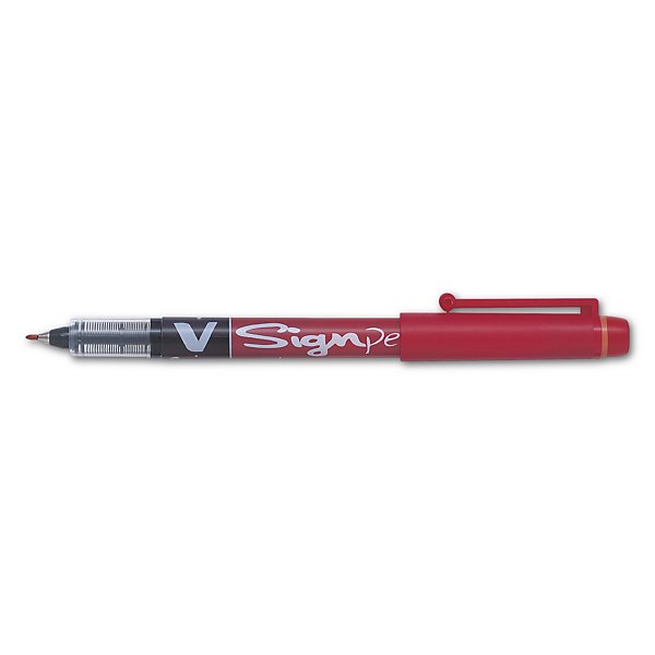 Stylo feutre V-Sign Pen PILOT rouge - 2