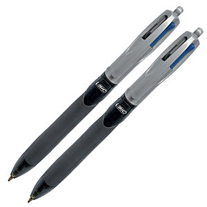 Stylos billes 4 couleurs Grip Pro Bic, le lot de 2 stylos