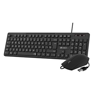 SUBBLIM Business Slim Combo de teclado y ratón, con cable USB-A, versión española, silenciosos,negros, SUBKBC-CSSK01 SUBBLIM Business Slim Combo de teclado y ratón, con cable USB-A, versión española, silenciosos,negros, SUBKBC-CSSK01