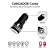 Subblim Cargador de coche doble USB-A, 12W, 2,4A, con cable 3 en 1 (USB-C/micro USB/Lightning), negro y blanco - 1