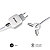 Subblim Cargador de pared doble USB-A, 12W, 2,4A, con cable 3 en 1 (USB-C/micro USB/Lightning), blanco y gris - 4