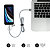 Subblim Cargador de pared doble USB-A, 12W, 2,4A, con cable 3 en 1 (USB-C/micro USB/Lightning), blanco y gris - 5