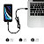 Subblim Cargador de pared doble, USB-A + USB-C, 25W, 3A, con cable USB-C y adaptador Lightning, negro - 6