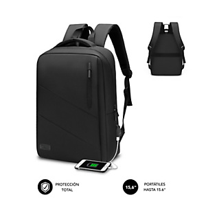 Subblim City Mochila para portátil de hasta 15,6", negro Subblim City Mochila para portátil de hasta 15,6", negro