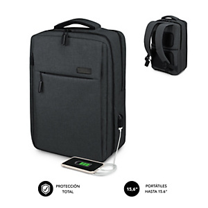 Subblim Traveller Air Padding Mochila para portátil de hasta 15,6", gris marengo Subblim Traveller Air Padding Mochila para portátil de hasta 15,6", gris marengo