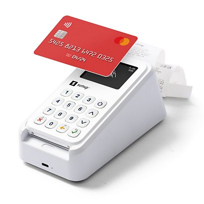 SumUp Lettore di carte portatile con stampante integrata 3G + STAMPANTE, 3G e Wi-Fi, Bianco - 1