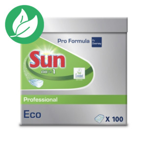 Sun Pro Formula pastilles lave-vaisselle tout-en-un boîte de 100 Sun Pro Formula pastilles lave-vaisselle tout-en-un boîte de 100