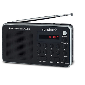 Sunstech Portable digital AM/FM radio silver, Portátil, Analógica, AM,FM,PLL, 1,4 W, MP3,WMA, LED RPDS32SL Sunstech Portable digital AM/FM radio silver, Portátil, Analógica, AM,FM,PLL, 1,4 W, MP3,WMA, LED RPDS32SL