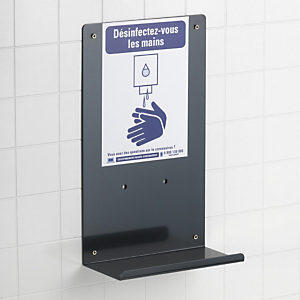 Support mural de gel hydroalcoolique