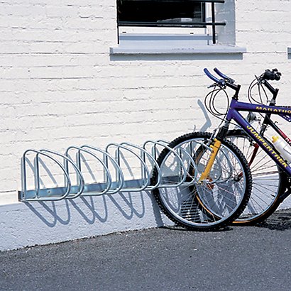 Support mural pour vélos rangés au sol, 5 places - Supports cycles, abri à  vélos