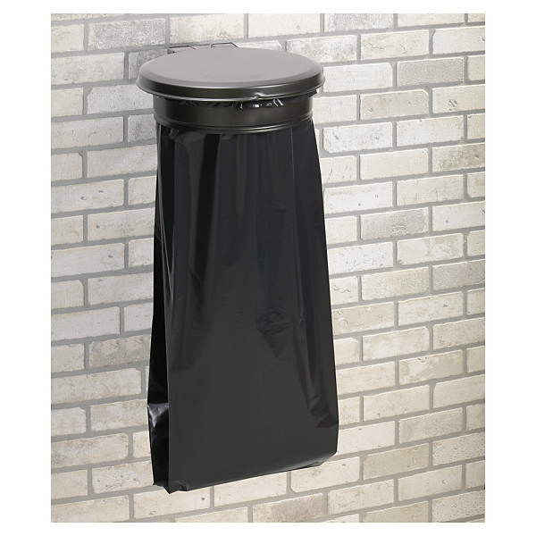 Support-sac mural 110 litres avec couvercle ROSSIGNOL - 1