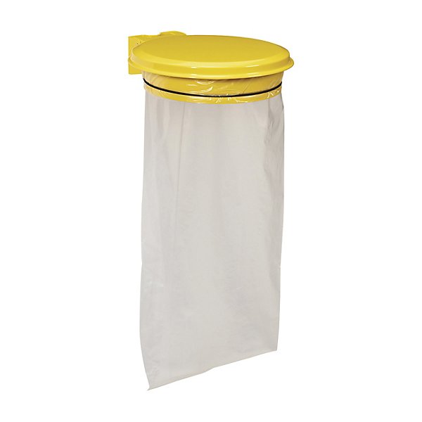 Support-sac mural avec couvercle Collecmur Essentiel jaune 110 litres ROSSIGNOL - 2