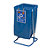 Support sac poubelle d'intérieur sur pied bleu sans couvercle 110 L - 3