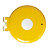 Support sac poubelle mural Rossignol Collectrap Essentiel jaune colza avec couvercle 110 L - 2