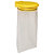 Support sac poubelle mural Rossignol jaune colza avec couvercle 110 L - 1