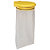 Support sac poubelle mural Rossignol jaune avec couvercle 110 L - 1