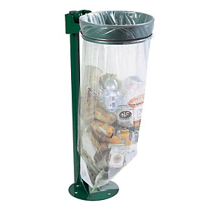 Support sac poubelle sur pied Rossignol Ecollecto vert sans couvercle 110 L