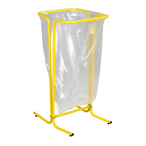Support sac poubelle sur pieds Rossignol Tubag jaune colza sans couvercle 110 L