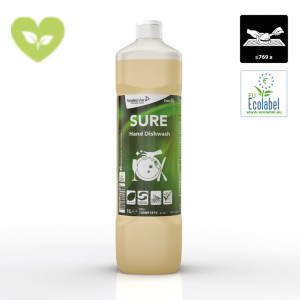 SURE Detersivo liquido per piatti a mano, Flacone 1 l SURE Detersivo liquido per piatti a mano, Flacone 1 l