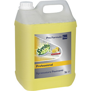 Svelto Professional Detergente liquido per pavimenti, Concentrato, Limone, Tanica 5 l Svelto Professional Detergente liquido per pavimenti, Concentrato, Limone, Tanica 5 l