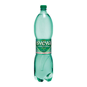 SVEVA Acqua minerale, Effervescente naturale, Bottiglia di plastica, 1,5 l (confezione 6 bottiglie)