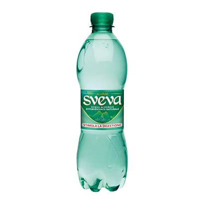 SVEVA Acqua minerale Effervescente naturale, Bottiglia di plastica, 500 ml (confezione 24 bottiglie) - 1