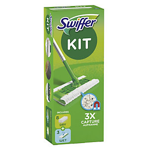 Swiffer Dry Starter Kit completo (8 panni + 3 panni wet)