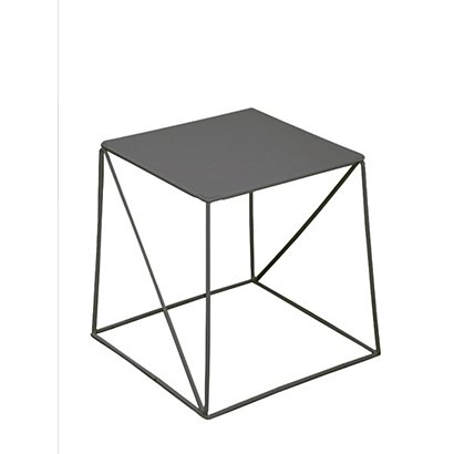 Table basse carrée métal SLIMI CUBO 40 x 40 cm - Noir