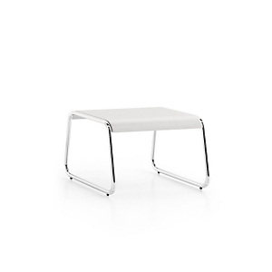 Table basse COROSELLO carrée - Plateau blanc Table basse COROSELLO carrée - Plateau blanc