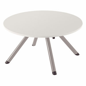 Table basse ronde Prima - plateau Gris - Ø 80 cm