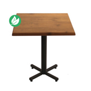 Table Coffee carrée L.70 x P.70 x H.75 cm - Plateau Colorado – Pied central Noir Table Coffee carrée L.70 x P.70 x H.75 cm - Plateau Colorado – Pied central Noir