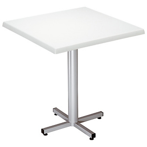 Table Coffee - Plateau Blanc - Pied central finition Aluminium Table Coffee - Plateau Blanc - Pied central finition Aluminium