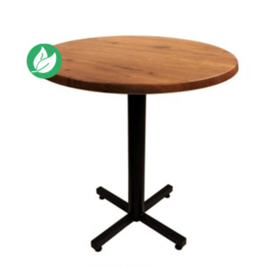 Table Coffee plateau rond 70cm Colorado – Pied central Noir