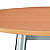 Table direction - CONGRES - Ovale -  Hêtre - pieds Gris Aluminium - 2