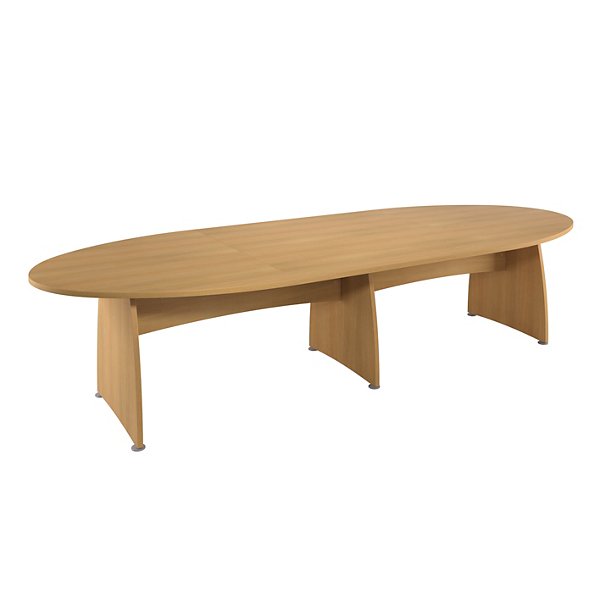 Table d'extension carrée L.124,5 x P.120 cm mélaminé pieds pleins - Hêtre - 3