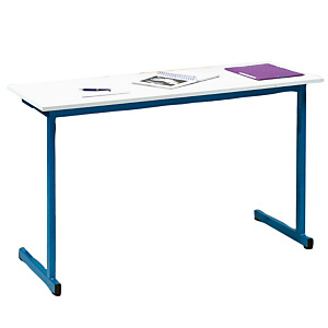 Table formation biplace pieds bleus Table formation biplace pieds bleus