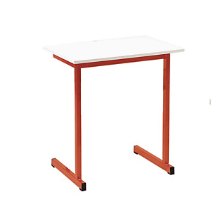 Table formation individuelle pieds rouges Table formation individuelle pieds rouges