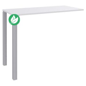 Table Lounge Module suivant L.140 x P.60 x H.105 cm - Plateau Blanc - Pieds Aluminium Table Lounge Module suivant L.140 x P.60 x H.105 cm - Plateau Blanc - Pieds Aluminium