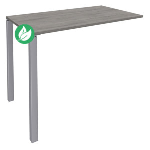 Table Lounge Module suivant L.140 x P.60 x H.105 cm - Plateau Chêne Gris - Pieds Aluminium Table Lounge Module suivant L.140 x P.60 x H.105 cm - Plateau Chêne Gris - Pieds Aluminium